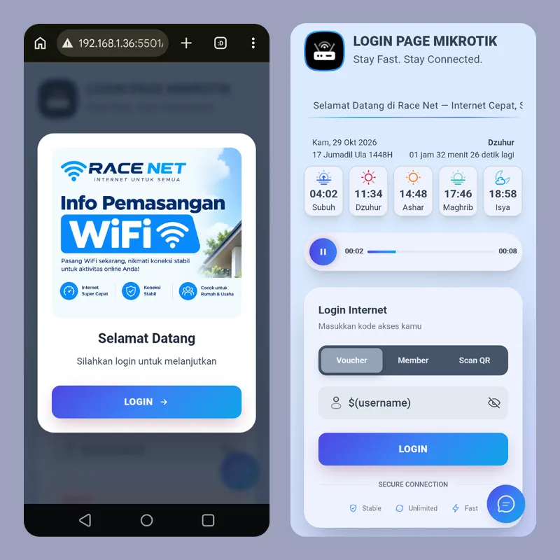 Login Page Race preview 2