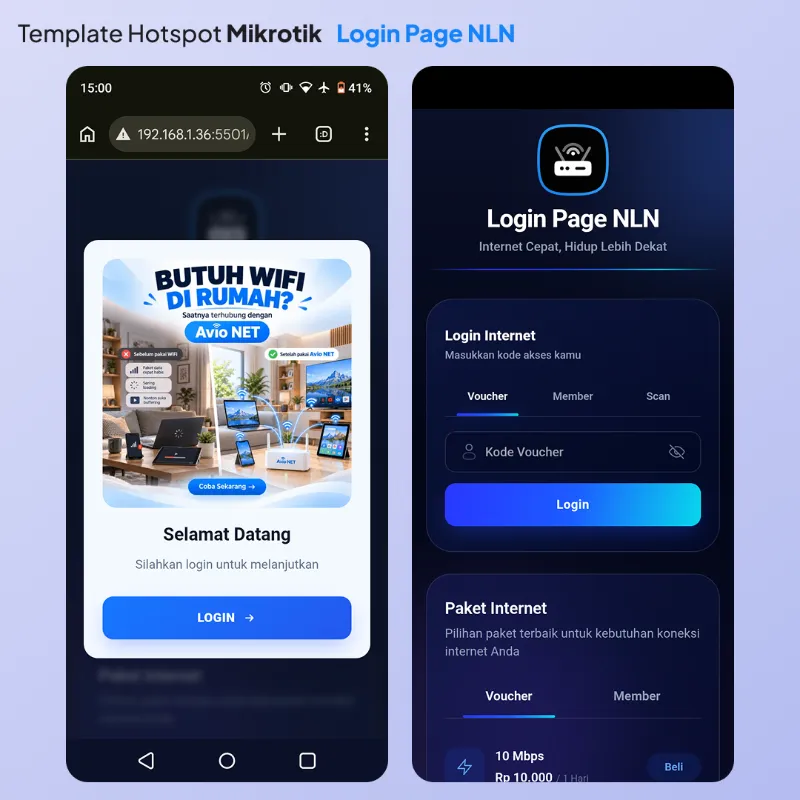 Login Page NLN