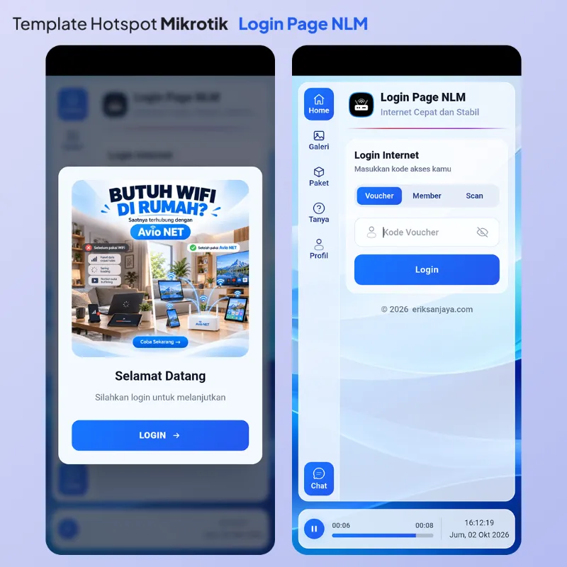 Login Page NLM
